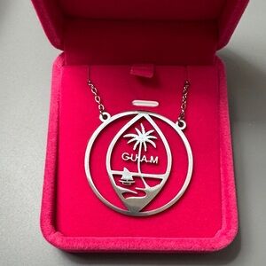Silver Guam Pendant Necklace